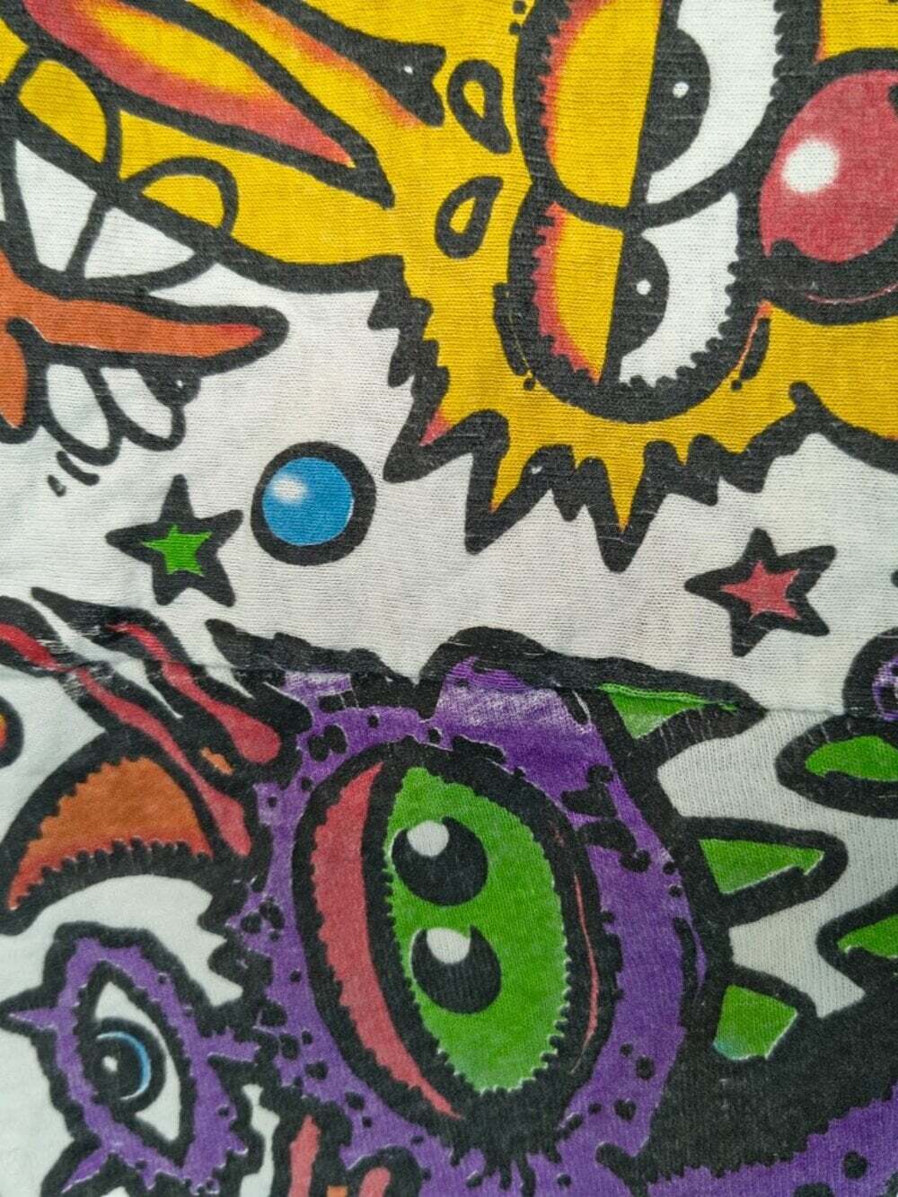 1993 Liquid Blue Psychedelic Monster Graphic T-Shirt Size M - Picture 7 of 9